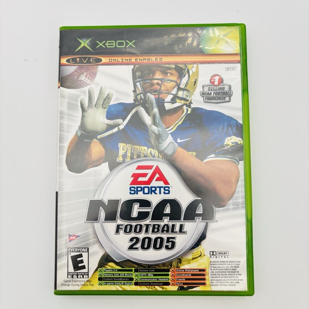 NCAA Football 2005 / Top Spin Combo - Original Xbox Game - Complete & Tested